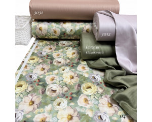 Сатин цветы 114