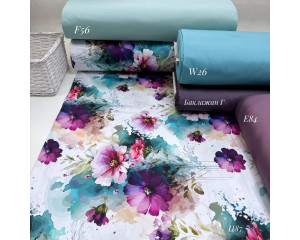 Сатин цветы 87