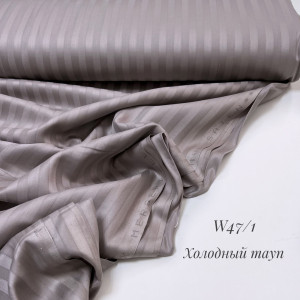 Страйп-сатин W 47/1 (светлый тауп)