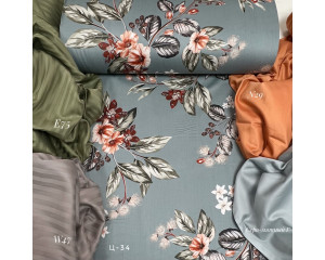 Сатин цветы 34