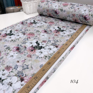 Сатин цветы 104