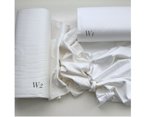 Сатин белый W1