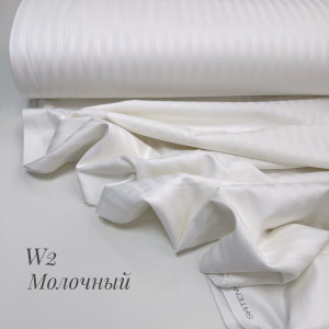 Страйп-сатин W 2 (молочный)