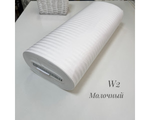 Страйп-сатин W 2 (молочный)
