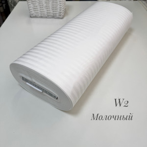 Страйп-сатин W 2 (молочный)