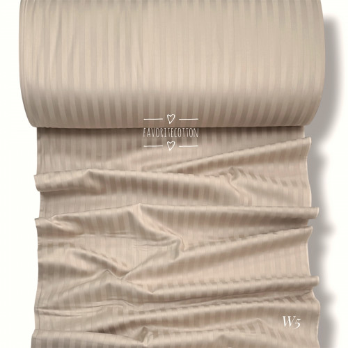 Страйп-сатин W 5 (бежевый)