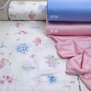 Сатин цветы 107