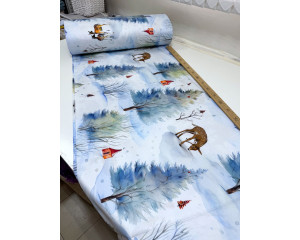 Сатин Бэмби на голубом