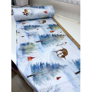 Сатин Бэмби на голубом