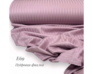 Страйп-сатин Е 69 (пудровая фиалка)