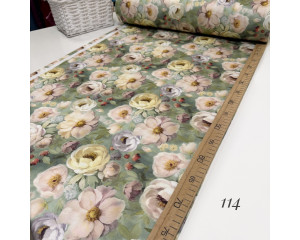 Сатин цветы 114