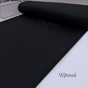 Сатин 300 см чёрный