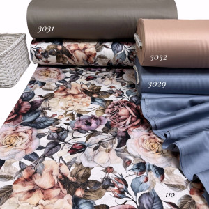 Сатин цветы 110