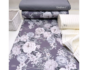 Сатин цветы 86