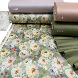 Сатин цветы 114