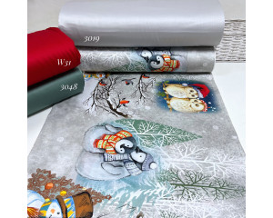 Сатин совы серые НГ