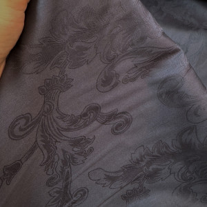 Сатин жаккард антрацит