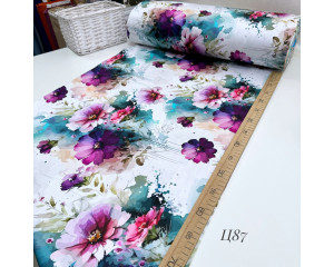 Сатин цветы 87