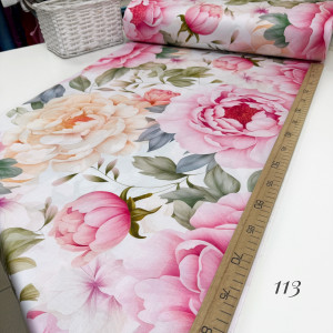 Сатин цветы 113