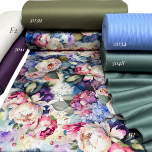 Сатин цветы 111