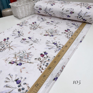 Сатин цветы 105