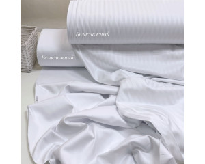 Страйп-сатин белоснежный