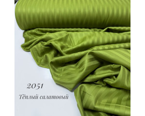 Страйп-сатин 2051(тёплый салатовый)