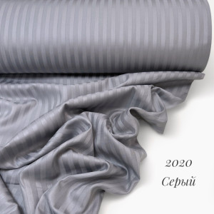 Страйп-сатин 2020 (серый)