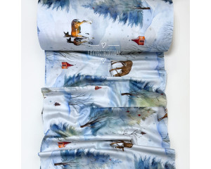 Сатин Бэмби на голубом